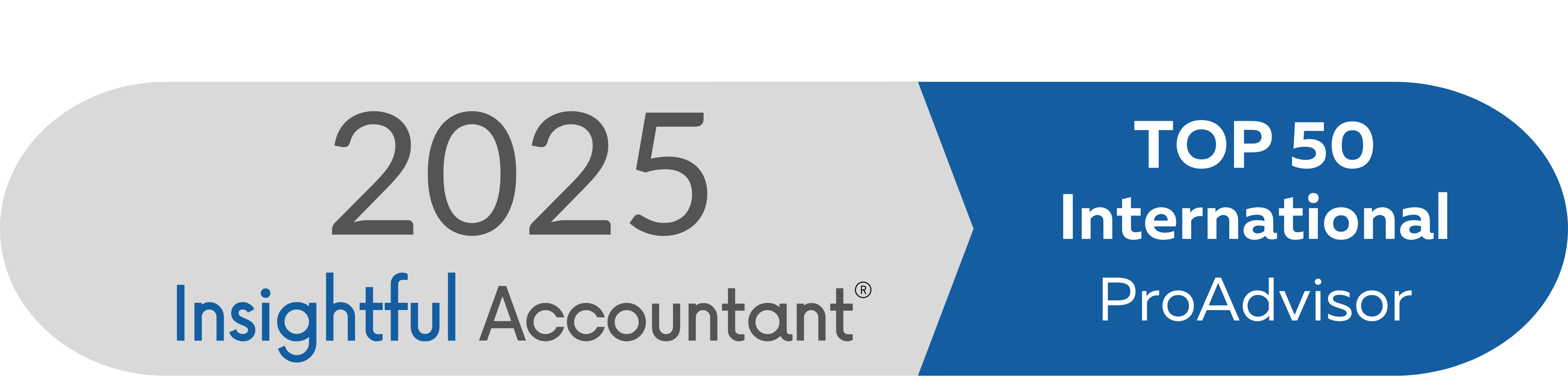 Insightful Accountant Top 50 International ProAdvisor 2025 Award